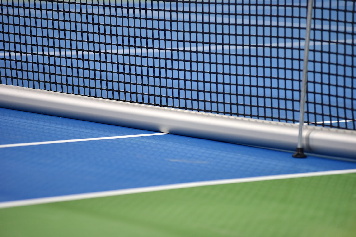 Tennis court and net