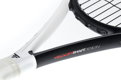 Close-up view of Tecnifibre T-Fit Storm 265's stringing pattern