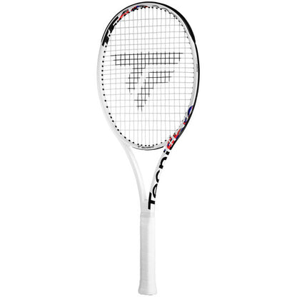 Showcasing the vibrant colors and Xtra Feel grip of the Tecnifibre TF40 305 Tennis Racket