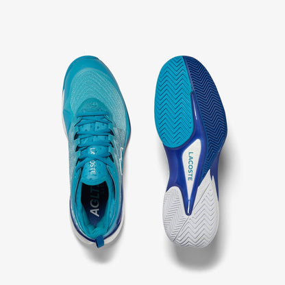 Performance-boosting Lacoste AG-LT23 Lite Women's Tennis Shoes in Blue/White, offering an uncompromised fit