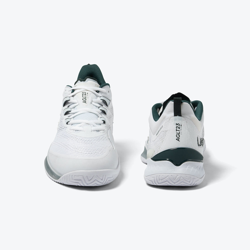 Performance-driven Lacoste AG-LT23 Men's Tennis Shoes in white/green, crafted for enhancing agility and speed on the court