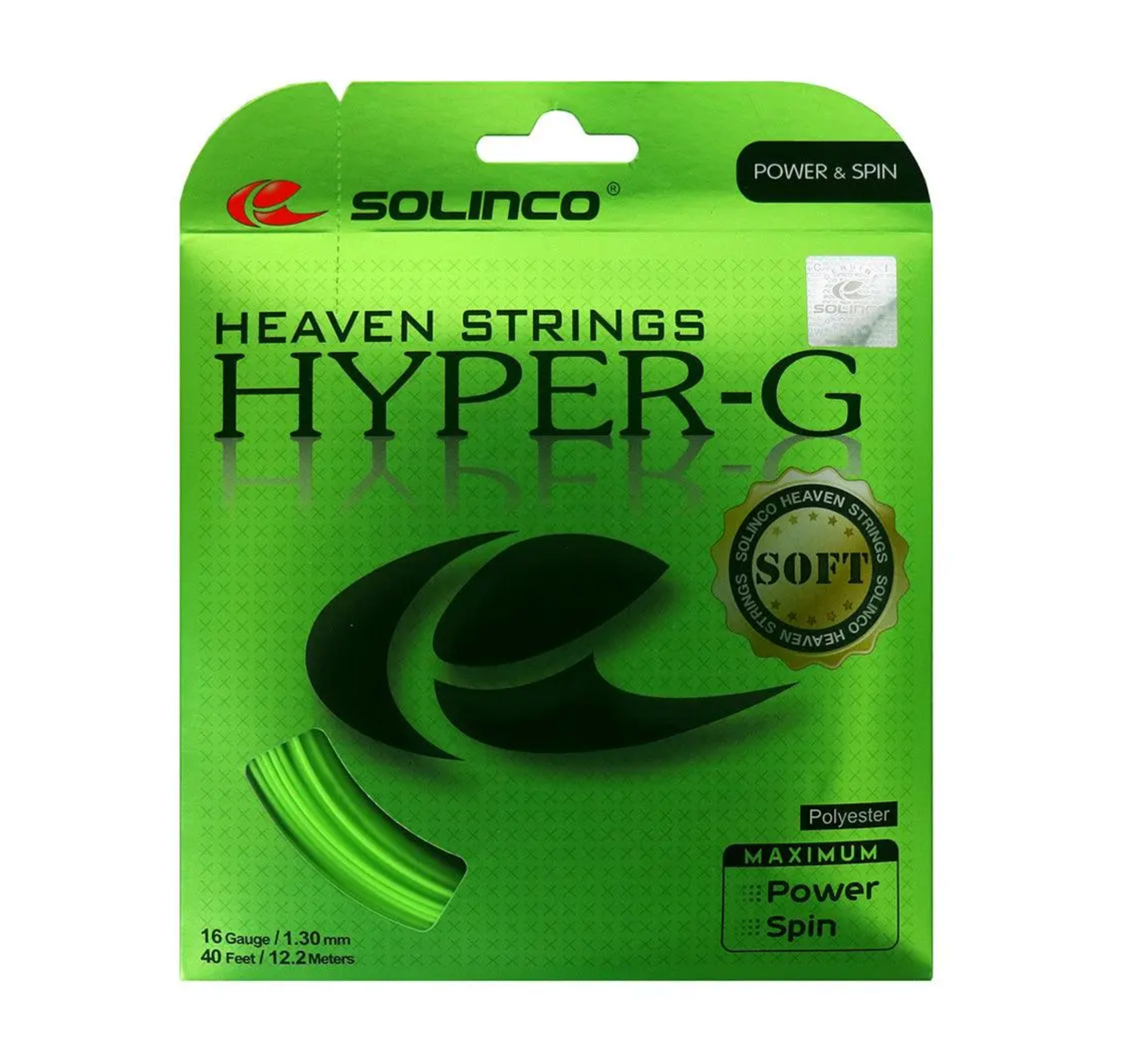 Solinco Hyper-G Soft Tennis String showcasing power and control