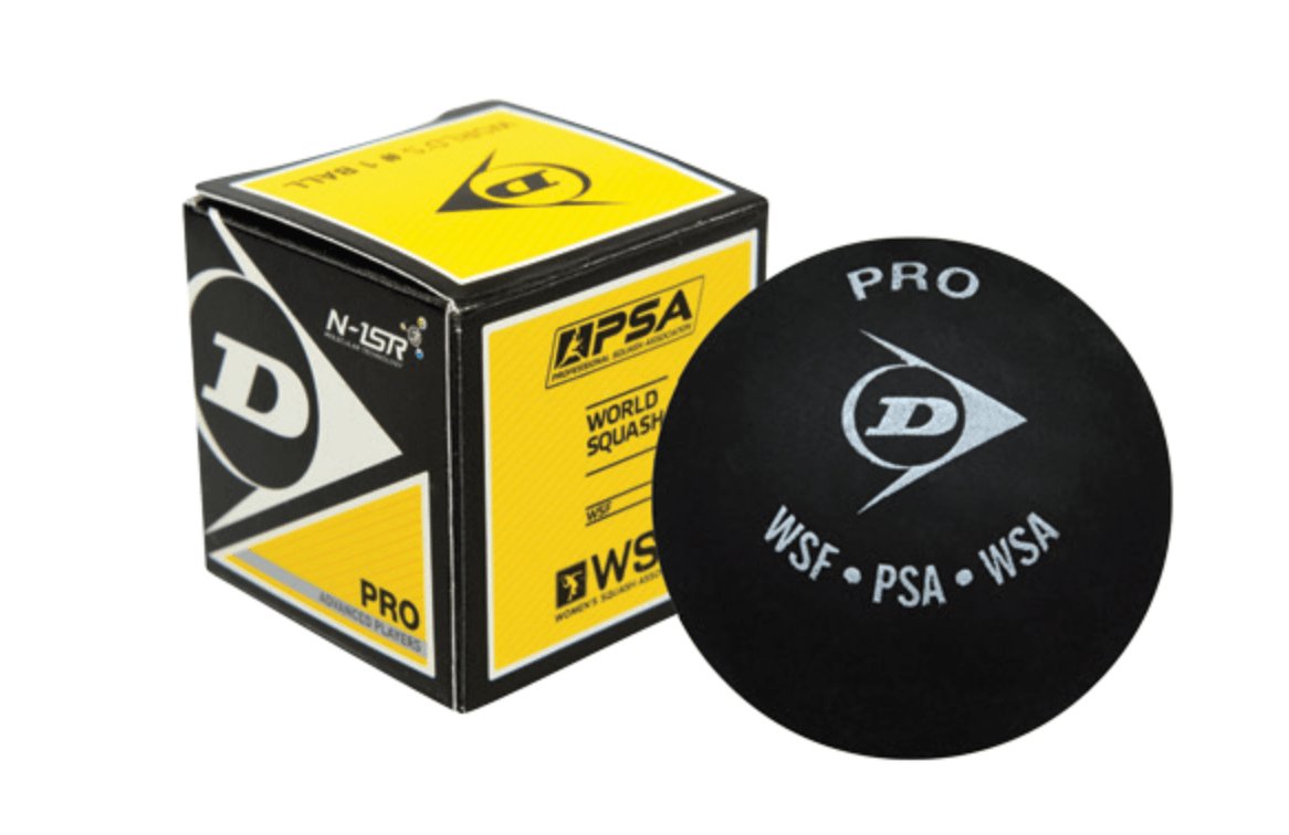 Dunlop Pro Squash Ball - Double Yellow Dot - Racquet Point