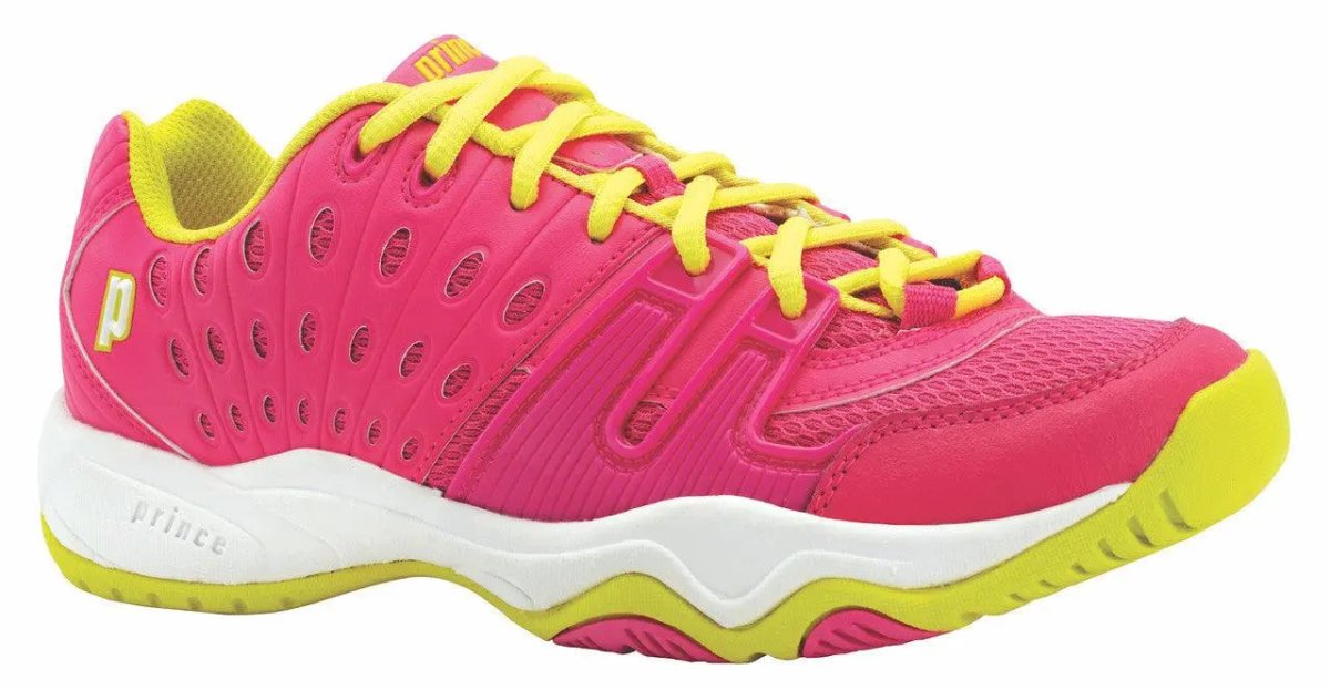 Prince T22 Pink/Yellow Junior Tennis Shoes - Racquet Point