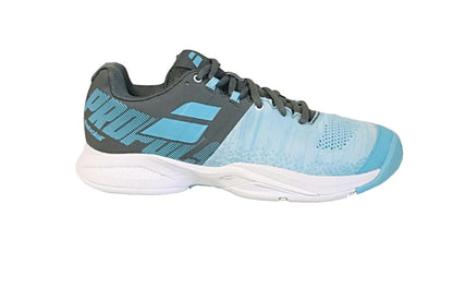 Babolat Propulse Blast All Court Women's Tennis shoe - Grey/White/Blue radiance Racquet Point