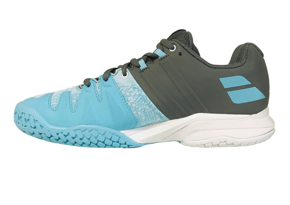 Babolat Propulse Blast All Court Women's Tennis shoe - Grey/White/Blue radiance Racquet Point