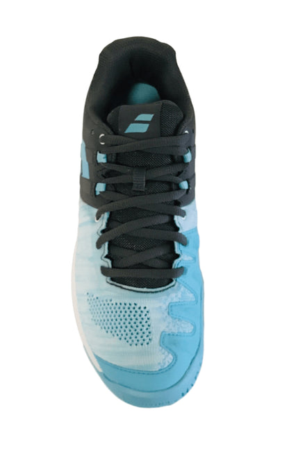 Babolat Propulse Blast All Court Women's Tennis shoe - Grey/White/Blue radiance Racquet Point