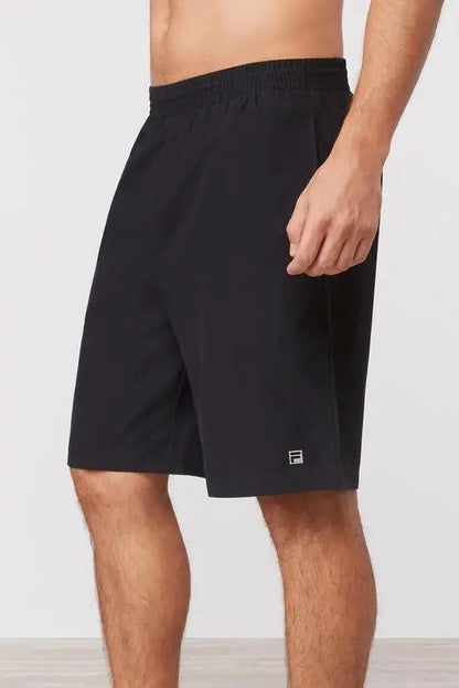 Fila Fundamental Tour Tennis Short - Black Racquet Point