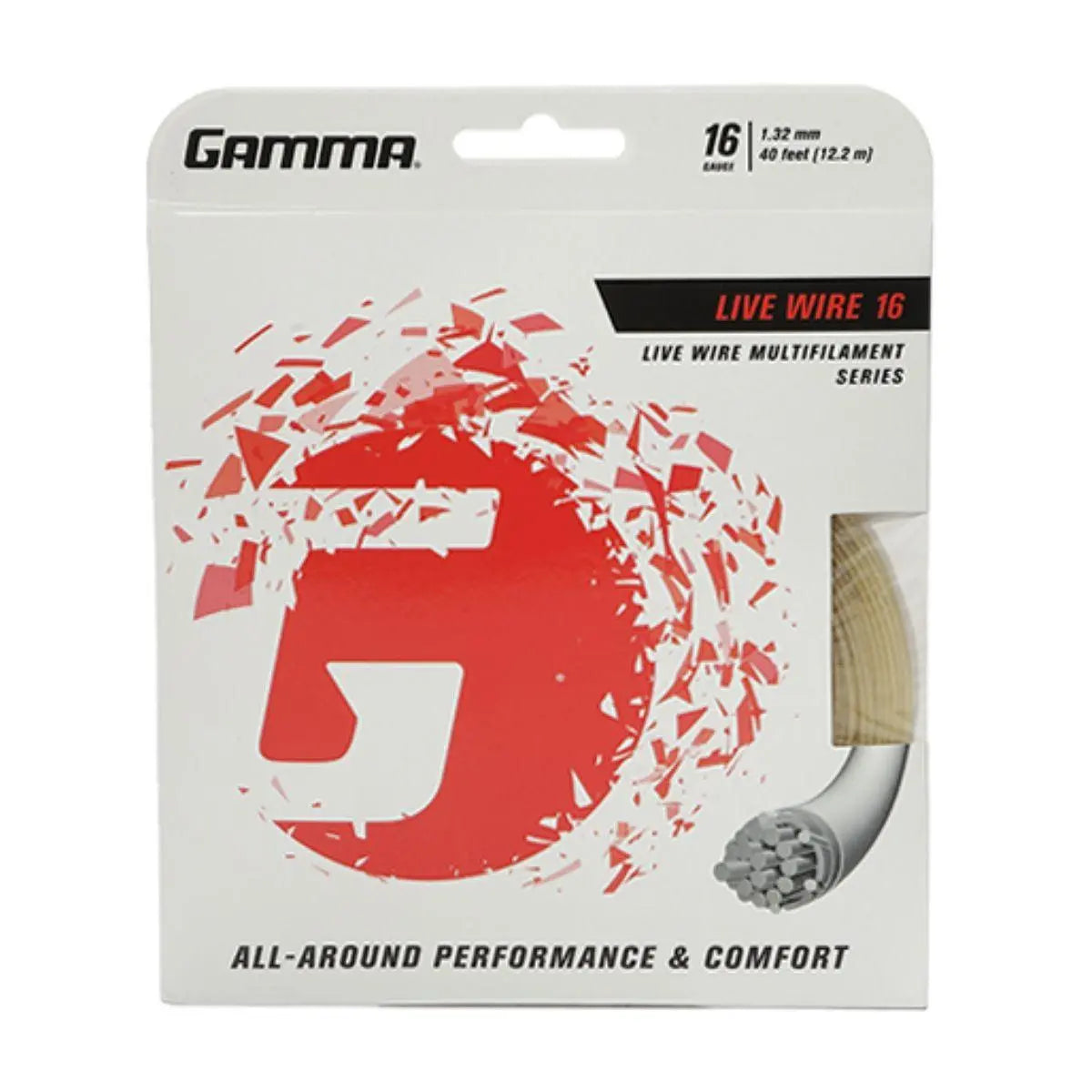 Gamma Live Wire 16 Tennis String Set Racquet Point