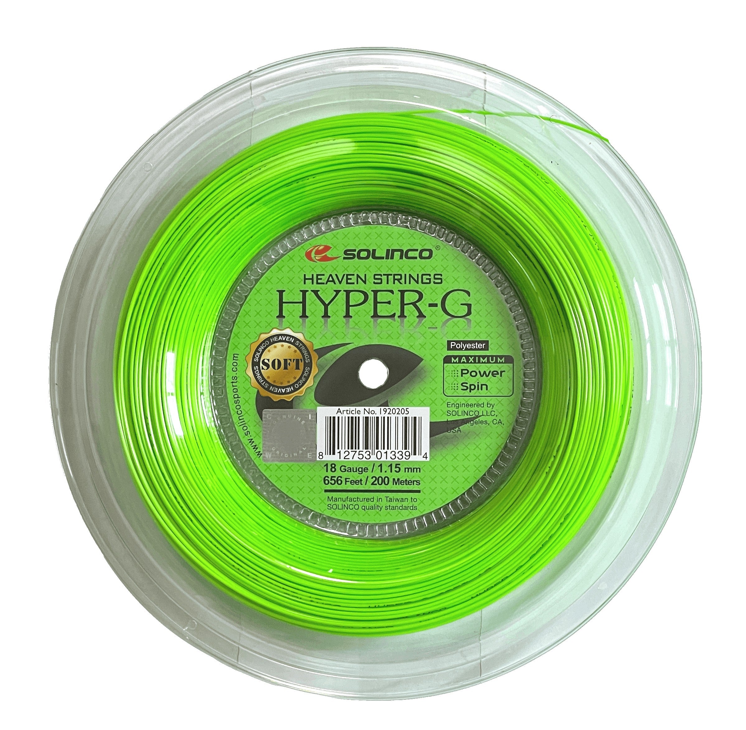 Solinco Hyper-G SOFT 18 Tennis String Reel - 656' Racquet Point