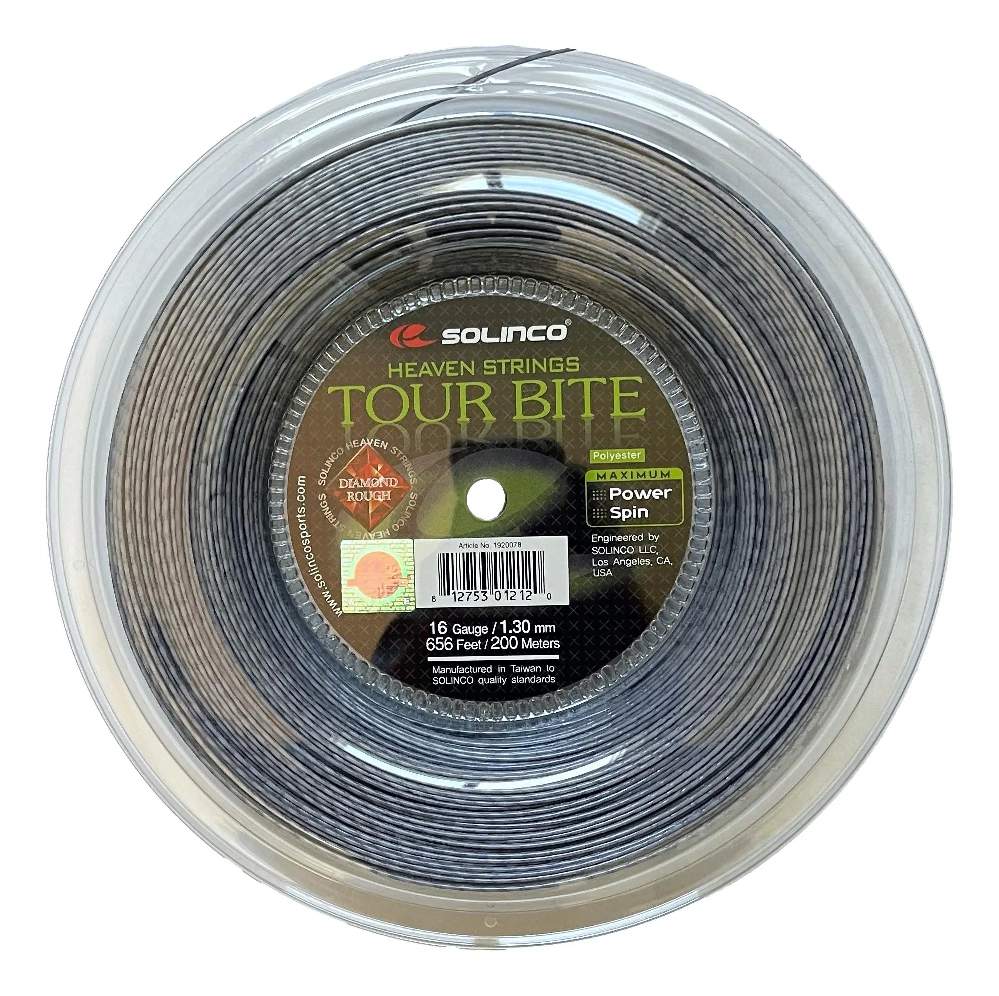 Solinco Tour Bite Diamond ROUGH 16 Tennis String 656ft reel Racquet Point