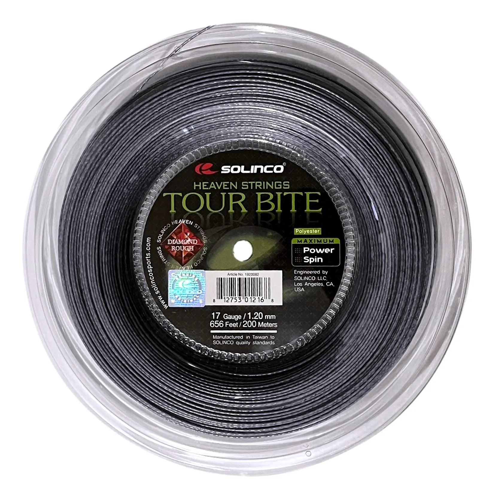 Solinco Tour Bite Diamond ROUGH 17 Tennis String 656ft reel Racquet Point