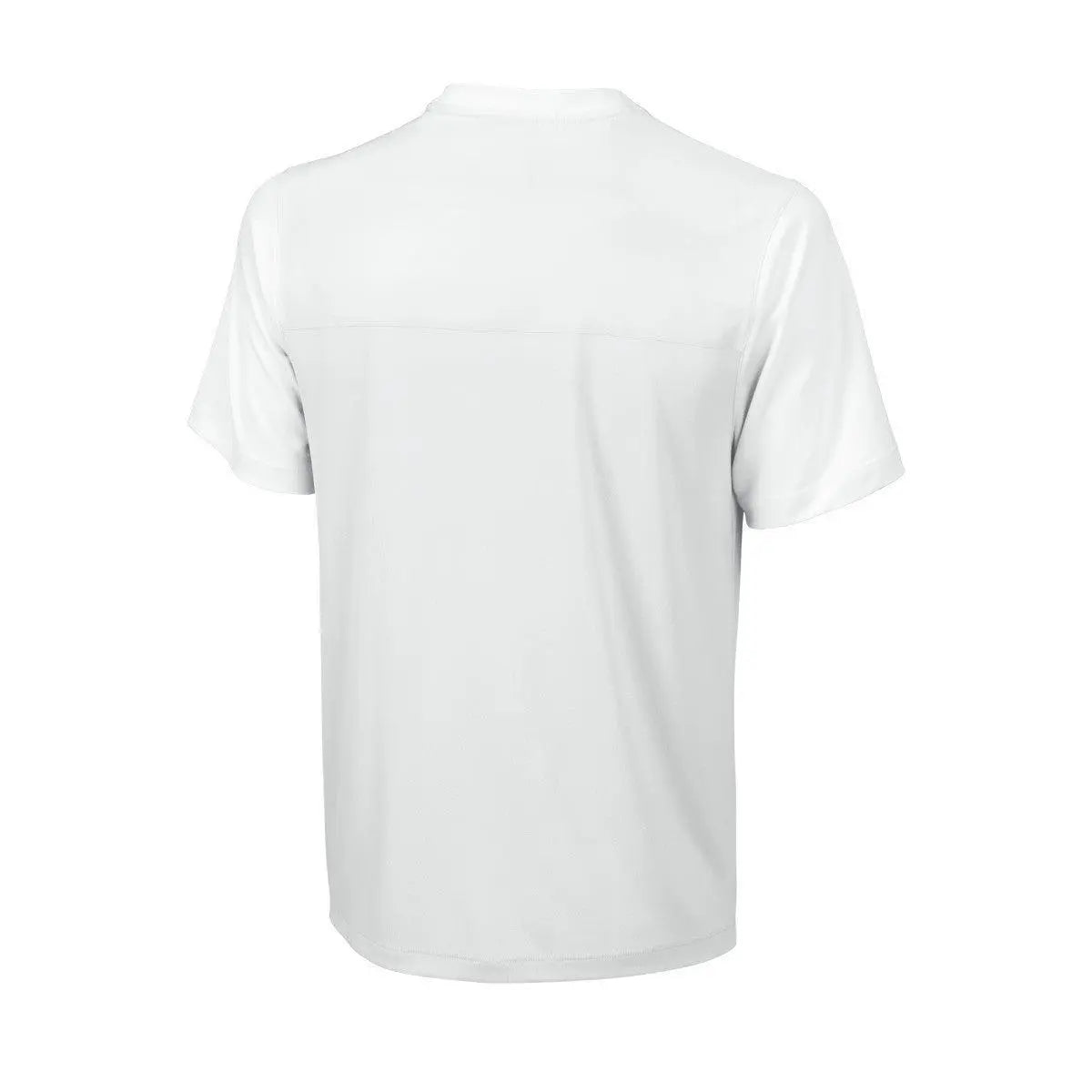 Wilson Men's Star Bonded Crew Shirt - White/silver Racquet Point