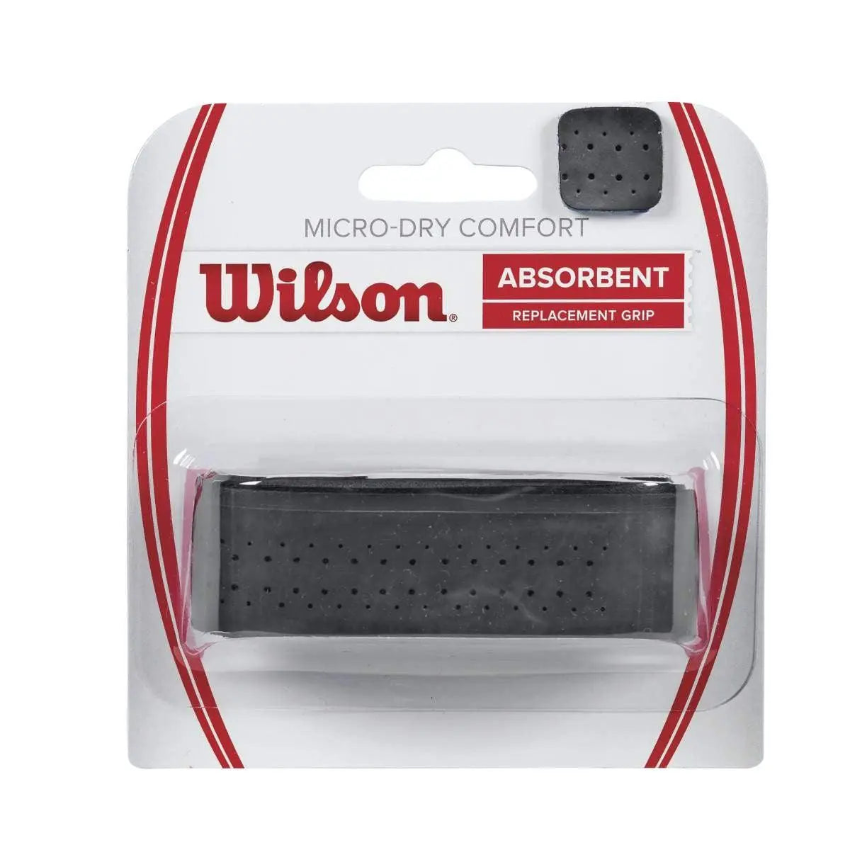 Wilson Micro-Dry Comfort Replacement Grip - Black Racquet Point